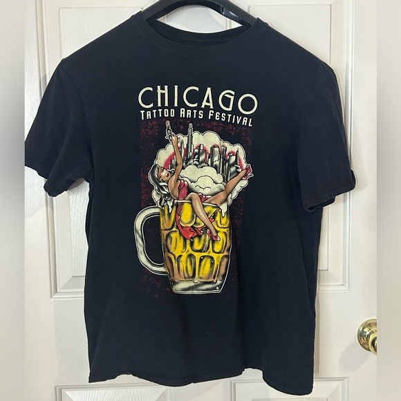 Source Unknown Other - Chicago Tattoo Arts Festival Convention Shirt Classic Tattoo Medium Crewneck